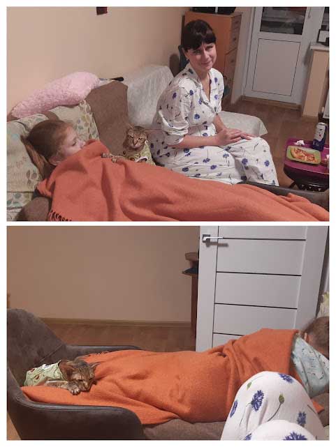 Беатриче делает все, что только может, для скорейшего выздоровления человечка