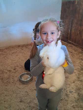 В довольно-таки контактном зоопарке